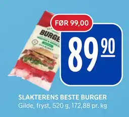 Rema 1000 SLAKTERENS BESTE BURGER tilbud