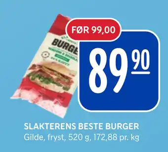 Rema 1000 SLAKTERENS BESTE BURGER tilbud