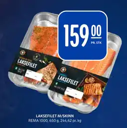 Rema 1000 LAKSEFILET M/SKINN tilbud