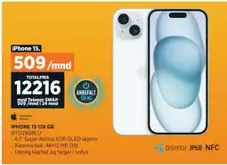 POWER IPHONE 15 128 GB tilbud