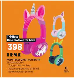 POWER HODETELEFONER FOR BARN tilbud