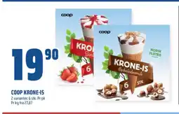 Coop Obs Krone is jordbærisvafler tilbud