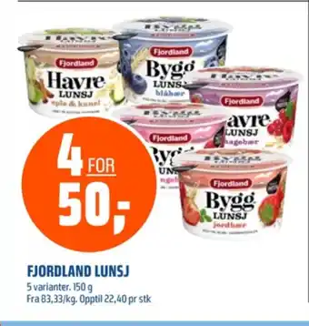 Coop Obs Fjordland havrelunsj eple & kanel tilbud