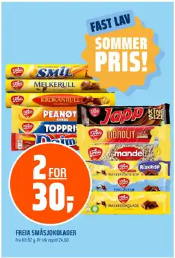 Coop Obs Melkesjokolade sjokoladebar tilbud