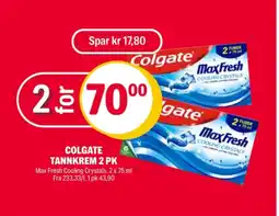 Coop Extra Colgate tannkrem tilbud