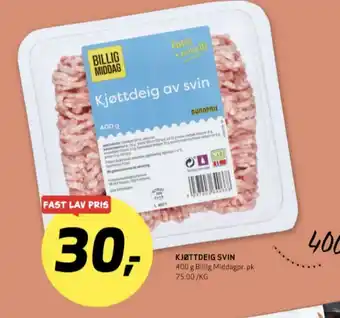 Bunnpris Billig middag kjøttdeig tilbud