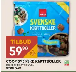 Coop Mega Coop kjøttboller tilbud