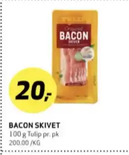 Bunnpris Tulip baconskiver tilbud