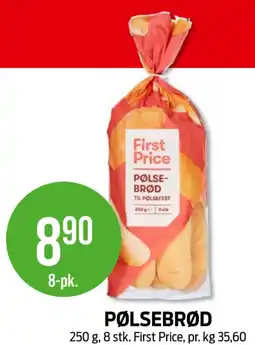 Kiwi First price pølsebrød tilbud
