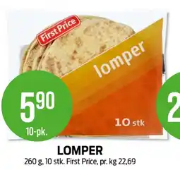 Kiwi First price lomper tilbud