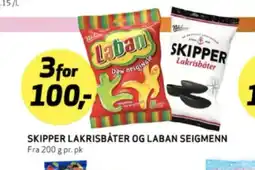 Bunnpris Skipper lakris tilbud