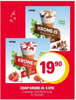 Coop Extra Krone is jordbærisvafler tilbud