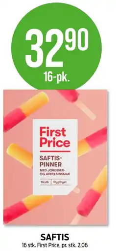 Kiwi First price saftispinner tilbud