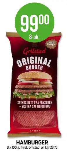 Kiwi Grilstad hamburger tilbud