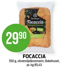 Kiwi Bakehuset focaccia tilbud