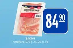 Rema 1000 Nordfjord baconskiver tilbud