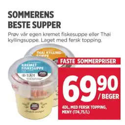 Meny Meny kremet fiskesuppe tilbud