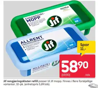 Rusta Jif engangsmopp tilbud