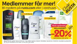 Rusta Dove men dusjsåpe tilbud