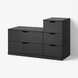 IKEA Nordli Kommode med 5 skuffer, antrasitt, 120x76 cm tilbud