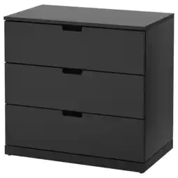 IKEA Nordli Kommode med 3 skuffer, antrasitt, 80x76 cm tilbud