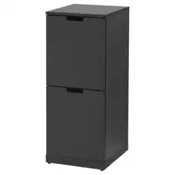 IKEA Nordli Kommode med 2 skuffer, antrasitt, 40x99 cm tilbud