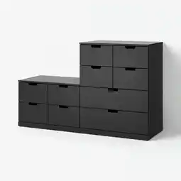 IKEA Nordli Kommode med 10 skuffer, antrasitt, 160x99 cm tilbud