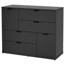 IKEA Nordli Kommode 6 skuffer, antrasitt, 120x99 cm tilbud