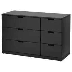 IKEA Nordli Kommode 6 skuffer, antrasitt, 120x76 cm tilbud