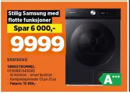 POWER SAMSUNG TØRKETROMMEL DV90BB7445GBS tilbud