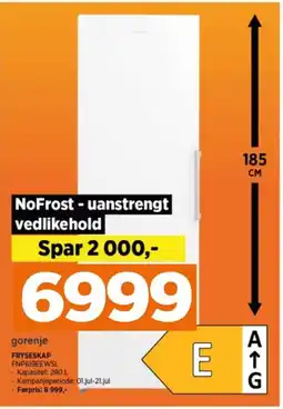 POWER FRYSESKAP FNP619EEW5L tilbud