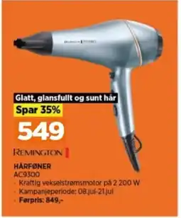 POWER REMINGTON HÅRFØNER AC9300 tilbud