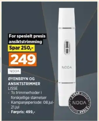POWER ØYENBRYN OG ANSIKTSTRIMMER tilbud