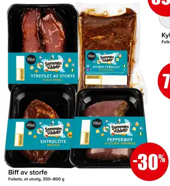 Eurospar Biff av storfe tilbud