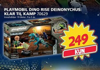 Extra Leker Playmobil dino rise deinonychus: klar til kamp tilbud