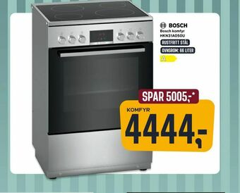 Skousen Bosch komfyr HKN31A050U tilbud