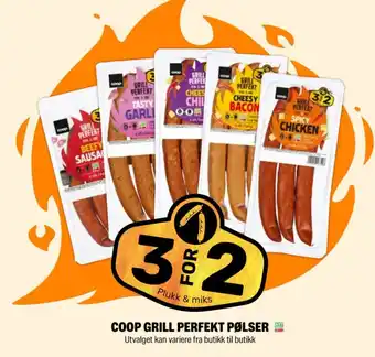 Coop Extra COOP GRILL PERFEKT PØLSER tilbud