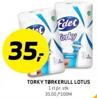 Bunnpris TORKY TØRKERULL LOTUS tilbud