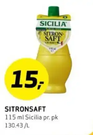 Bunnpris SITRONSAFT tilbud