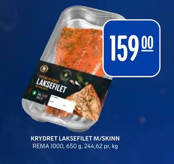 Rema 1000 KRYDRET LAKSEFILET M/SKINN tilbud