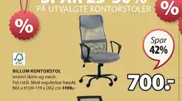 JYSK BILLUM KONTORSTOL tilbud