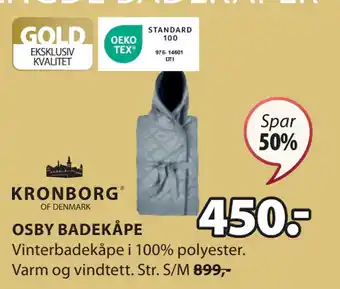 JYSK OSBY BADEKÅPE tilbud