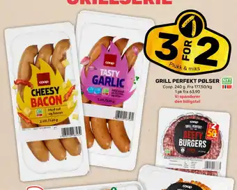 Coop Marked GRILL PERFEKT PØLSER tilbud