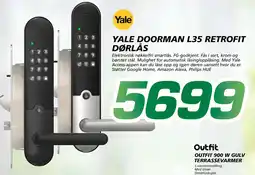 Coop Byggmix YALE DOORMAN L35 RETROFIT DØRLÅS tilbud