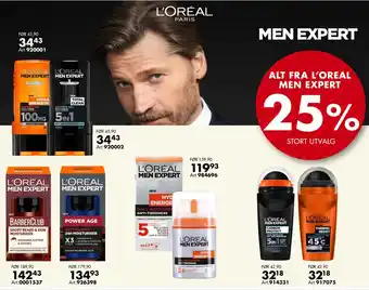 Sparkjøp ALT FRA L’OREAL MEN EXPERT tilbud