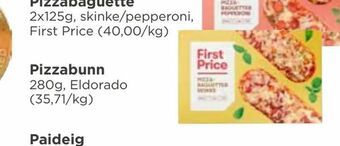 Meny Pizzabunn tilbud