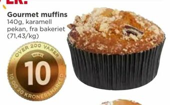 Meny Gourmet muffins tilbud