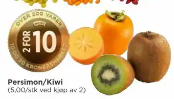 Meny Persimon/Kiwi tilbud