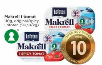 Meny Makrell i tomat tilbud