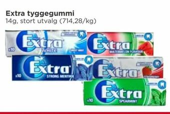 Meny Extra tyggegummi tilbud